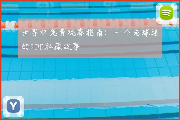 世界杯免费观赛指南：一个老球迷的app私藏故事