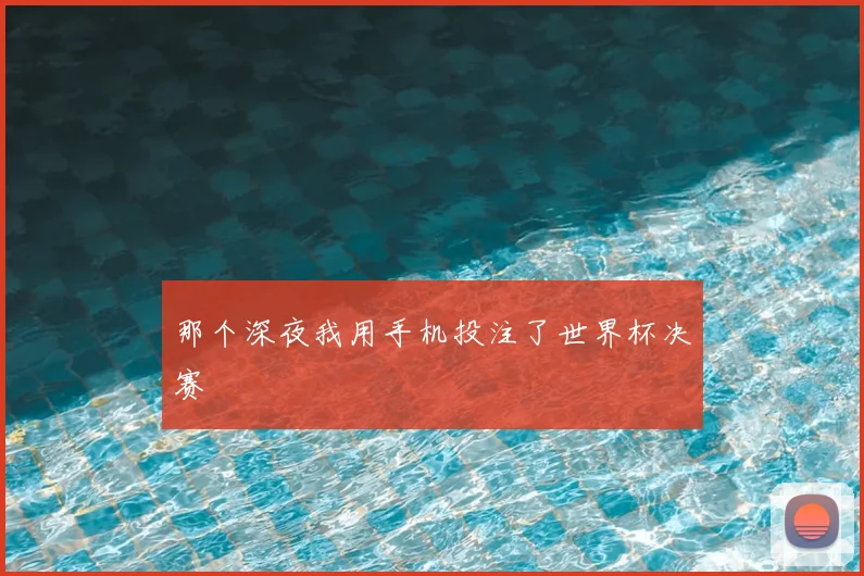 那个深夜我用手机投注了世界杯决赛
